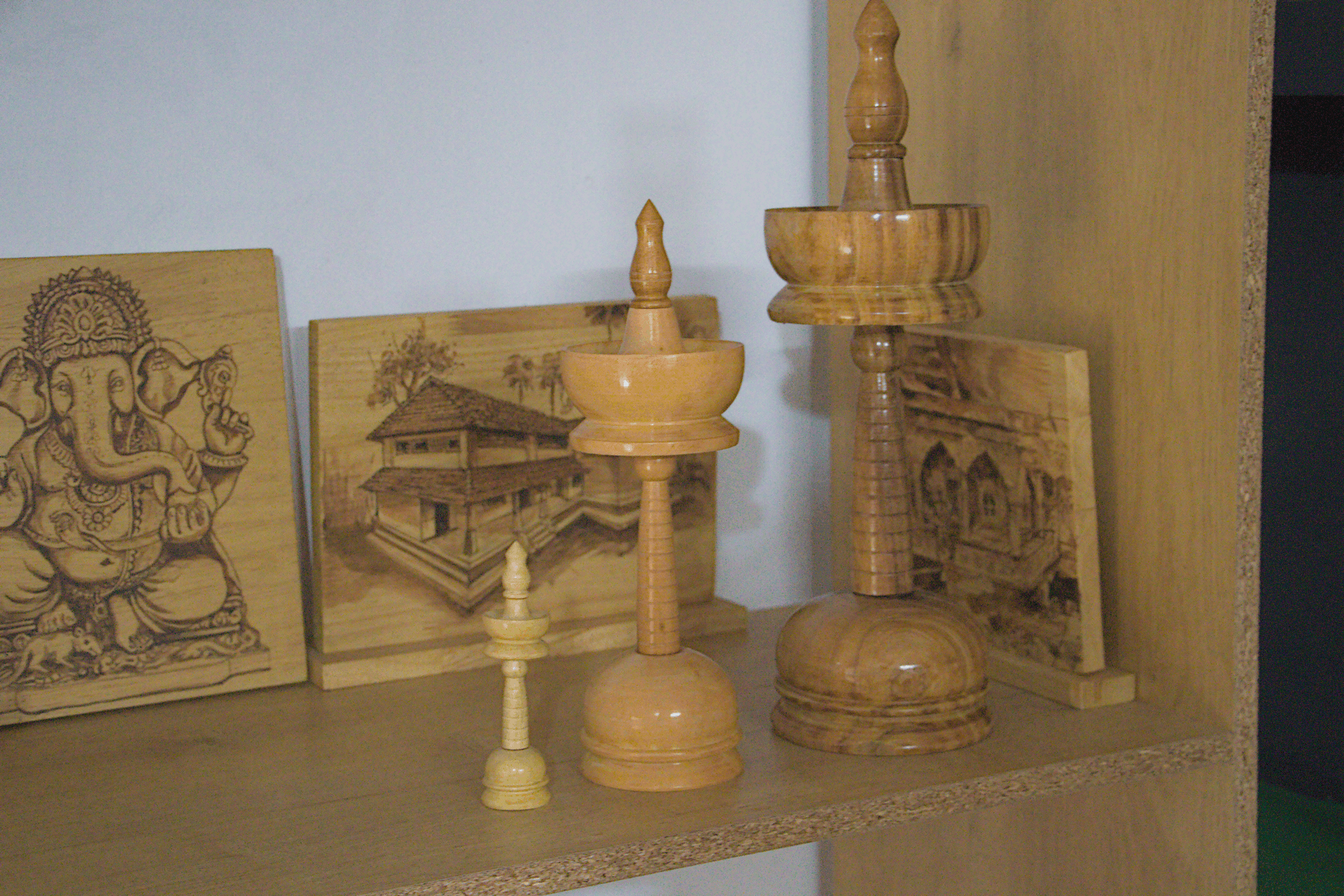 Woodworks shop lamps