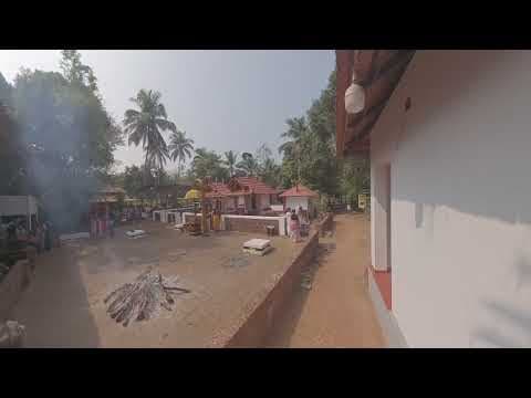 Premises of the temple before Theyyam performances begin